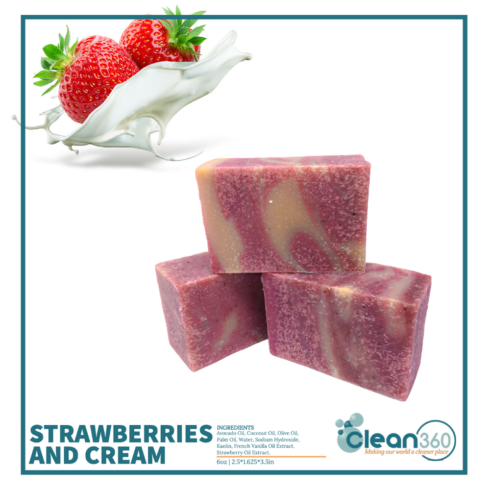 Strawberries and Cream Bar Soap